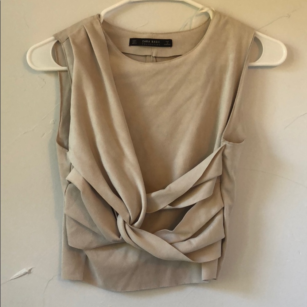 Zara suede top